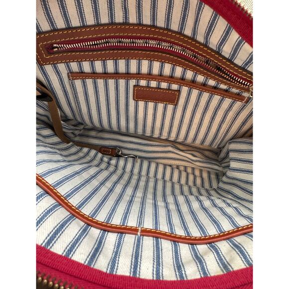 Dooney & Bourke Wayfarer Zip Tote Nylon w/ Vachetta Leather Trim - Picture 5 of 11